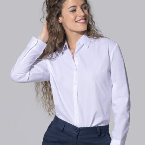 Camicia donna manica lunga popeline